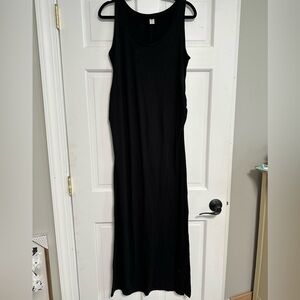 Old Navy Black Maternity Maxi Dress